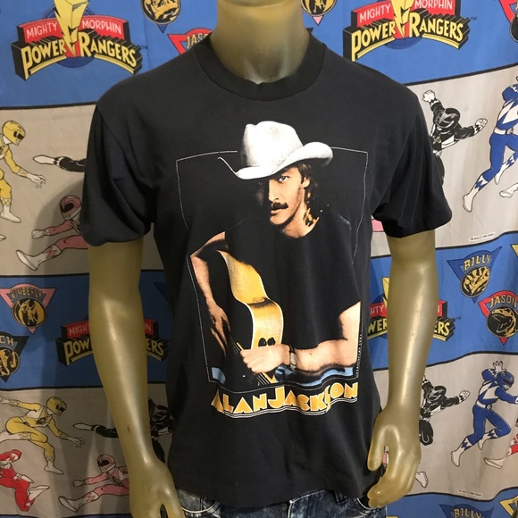 Vintage 1991 Alan Jackson Single Stitch Large Tee - Picture 2 of 7